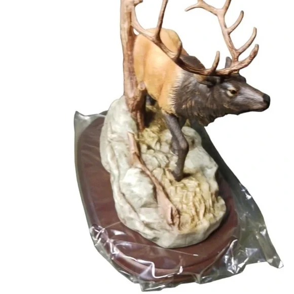 Home interiors and gifts Discontinued Gentle Giant Elk Masterpiece Porcelain - Picture 5 of 15